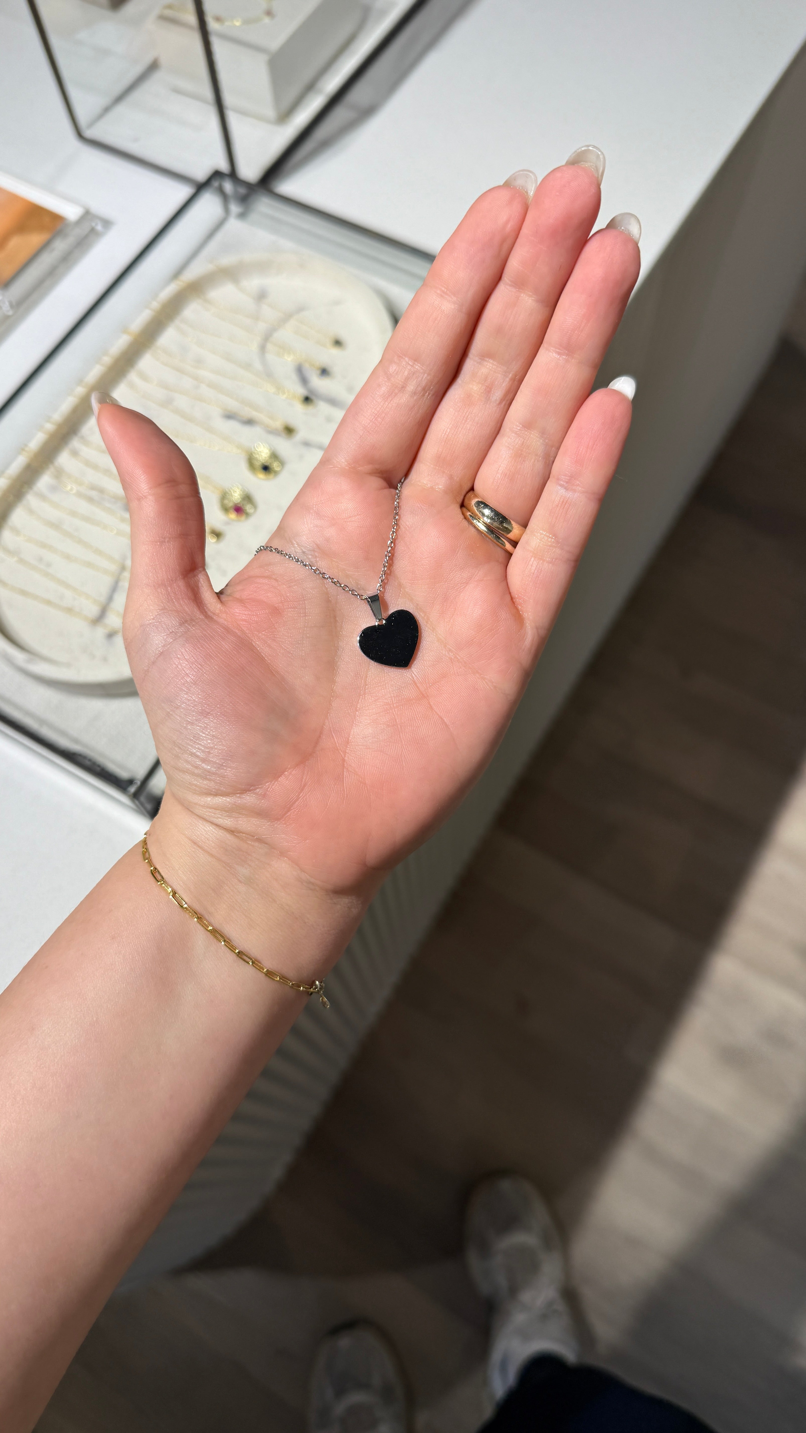 Corazón acero silver