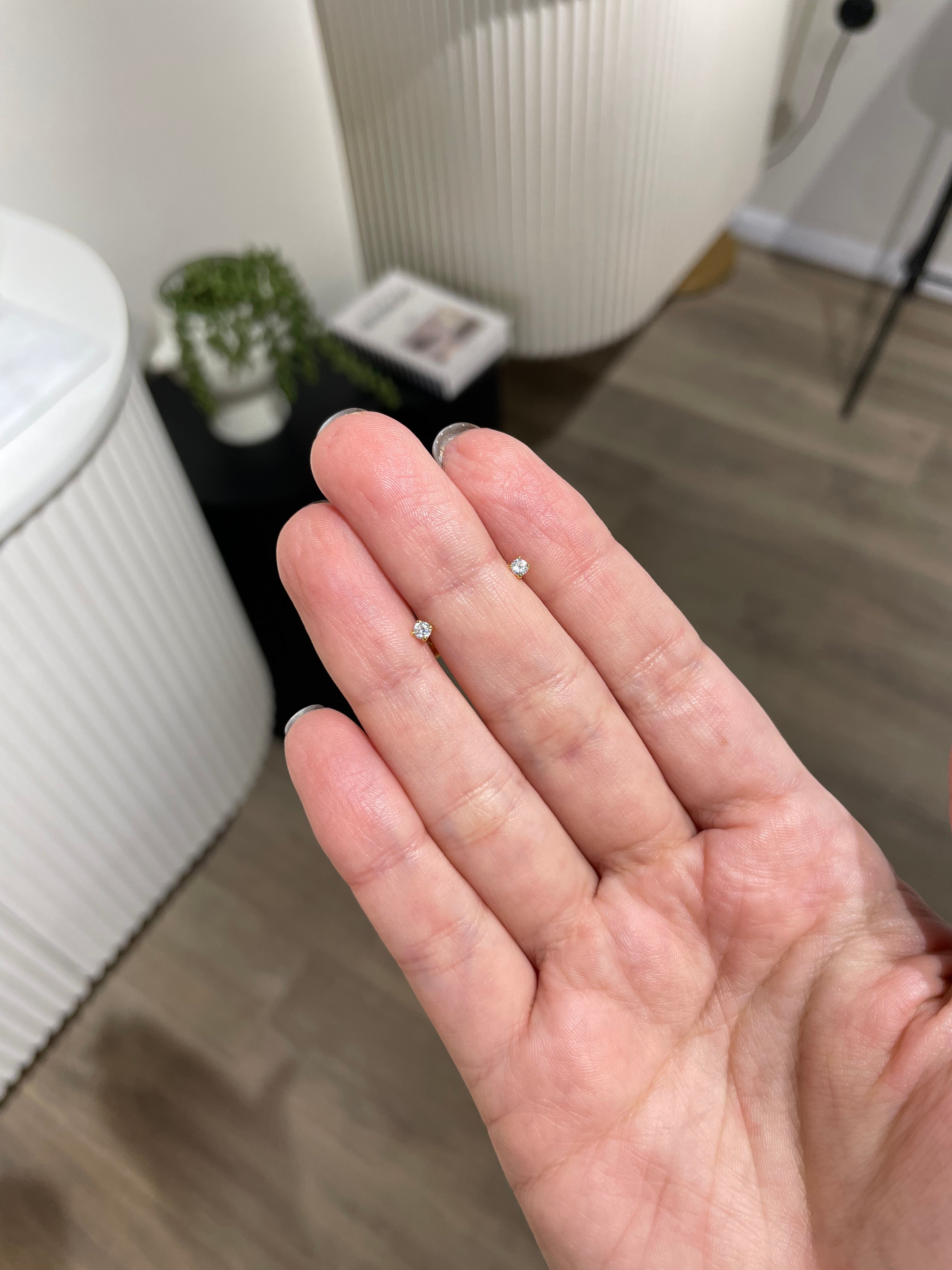 Aros punto de luz gold