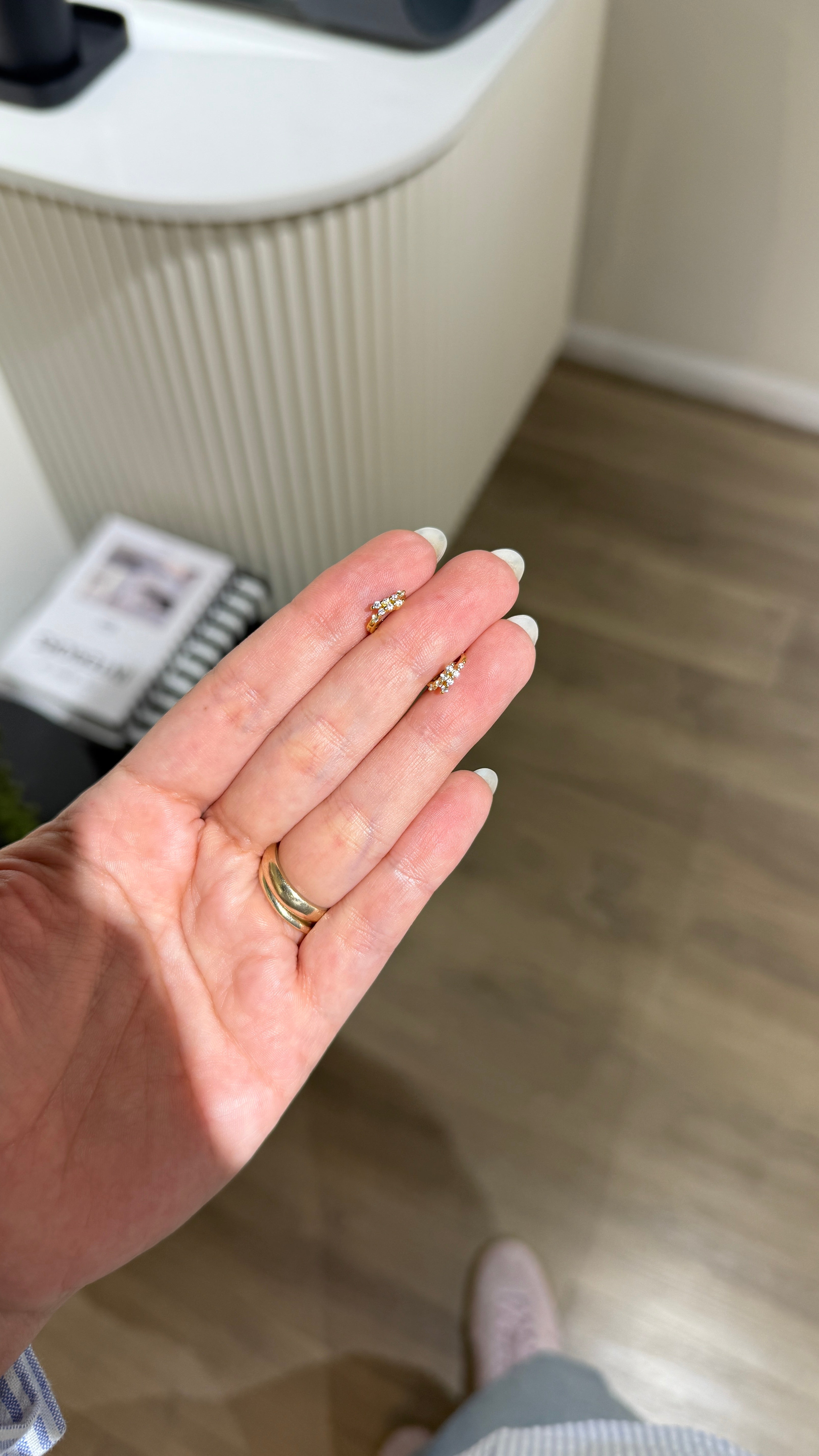 Aros cruzado mini gold