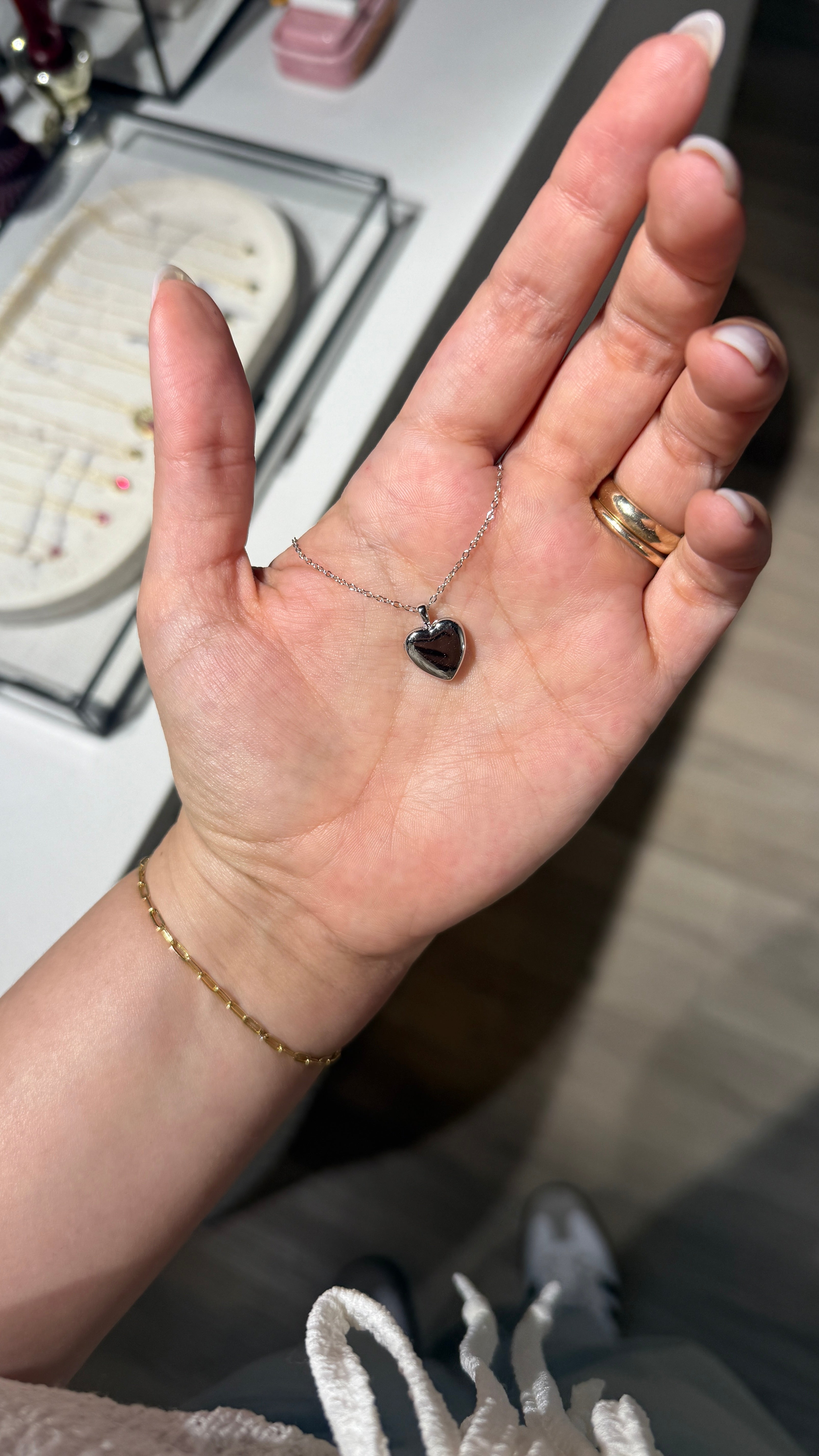 Relicario corazón silver