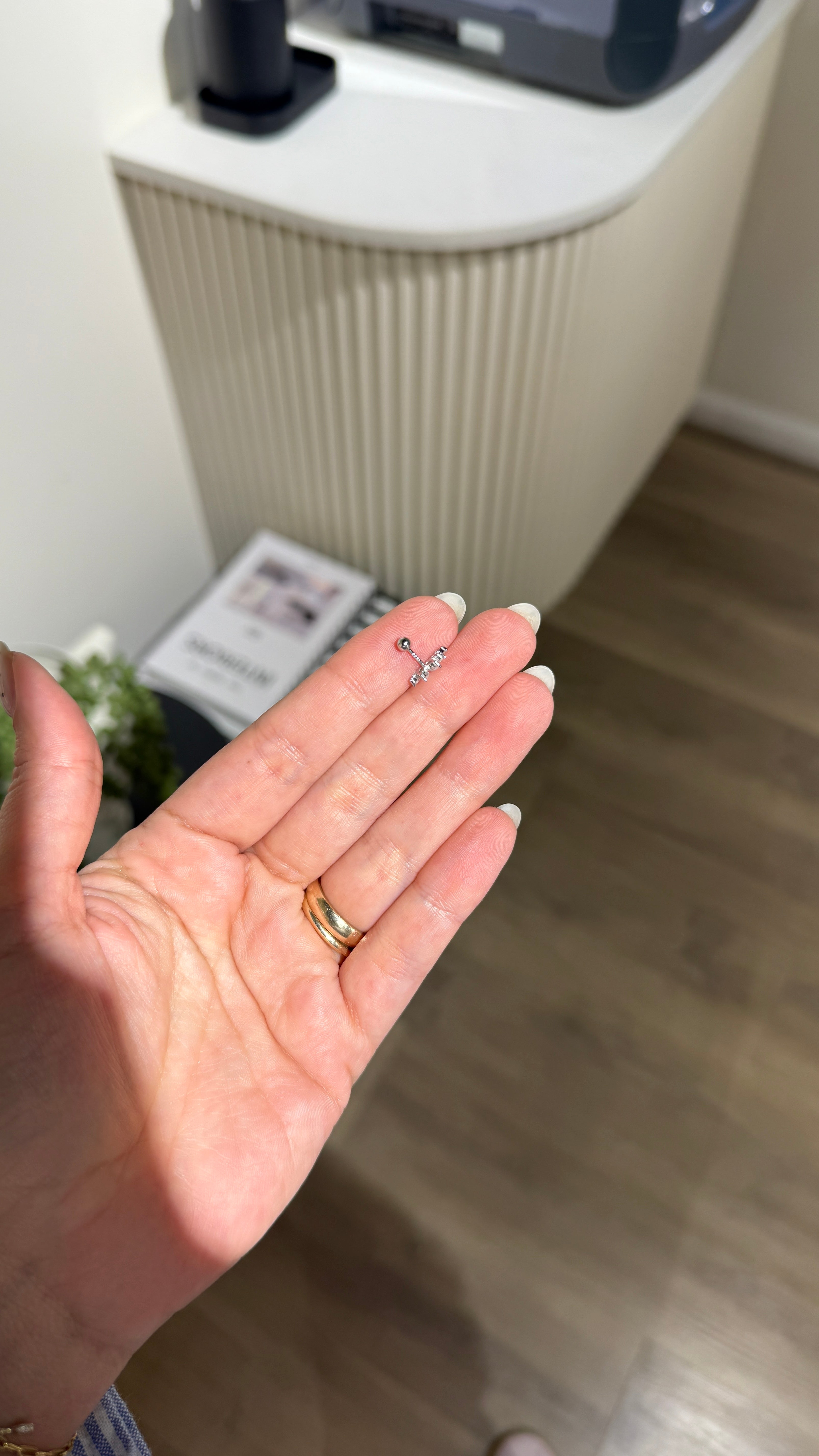 Corona piercing silver