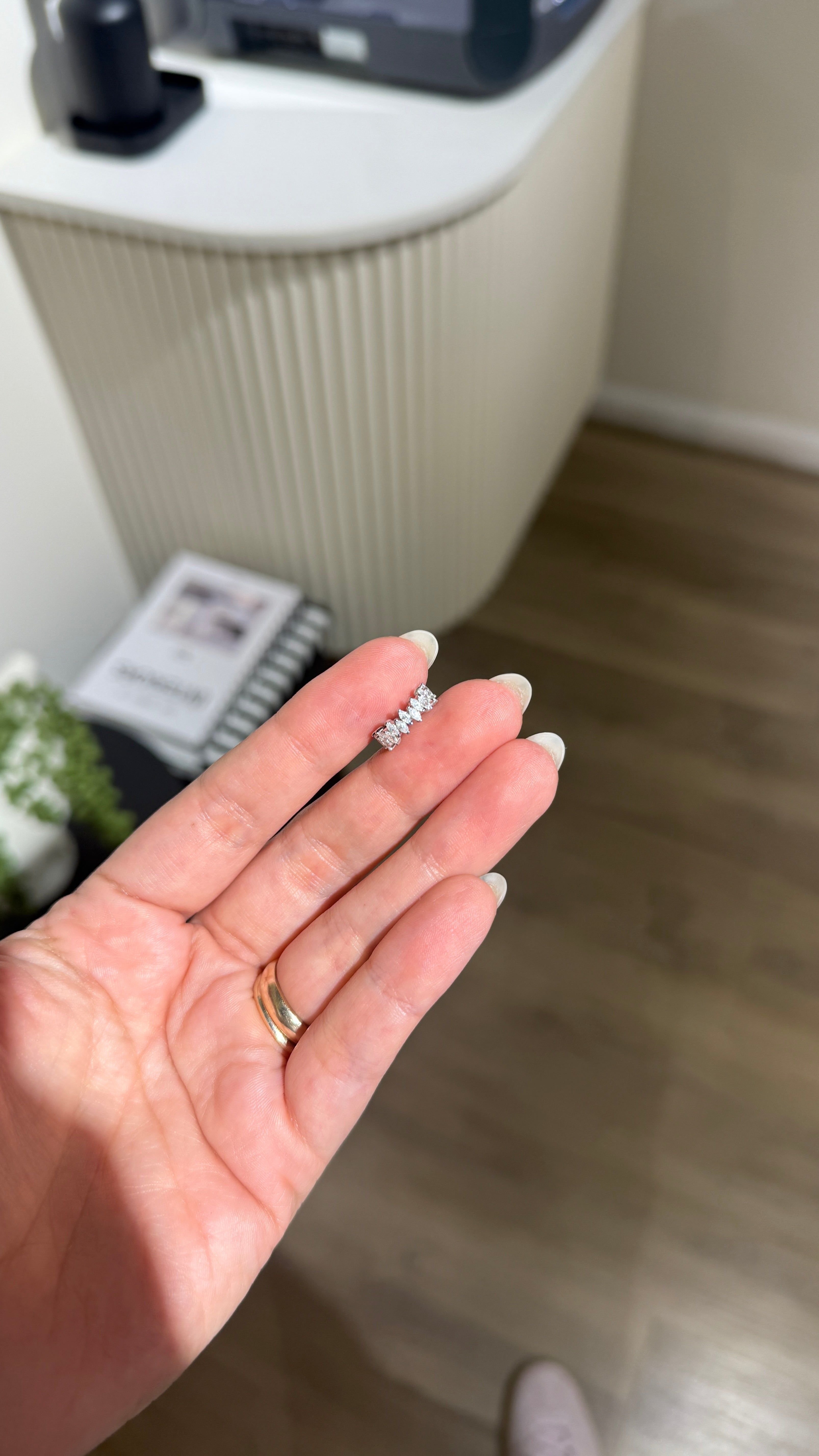 Ear cuff diamante silver