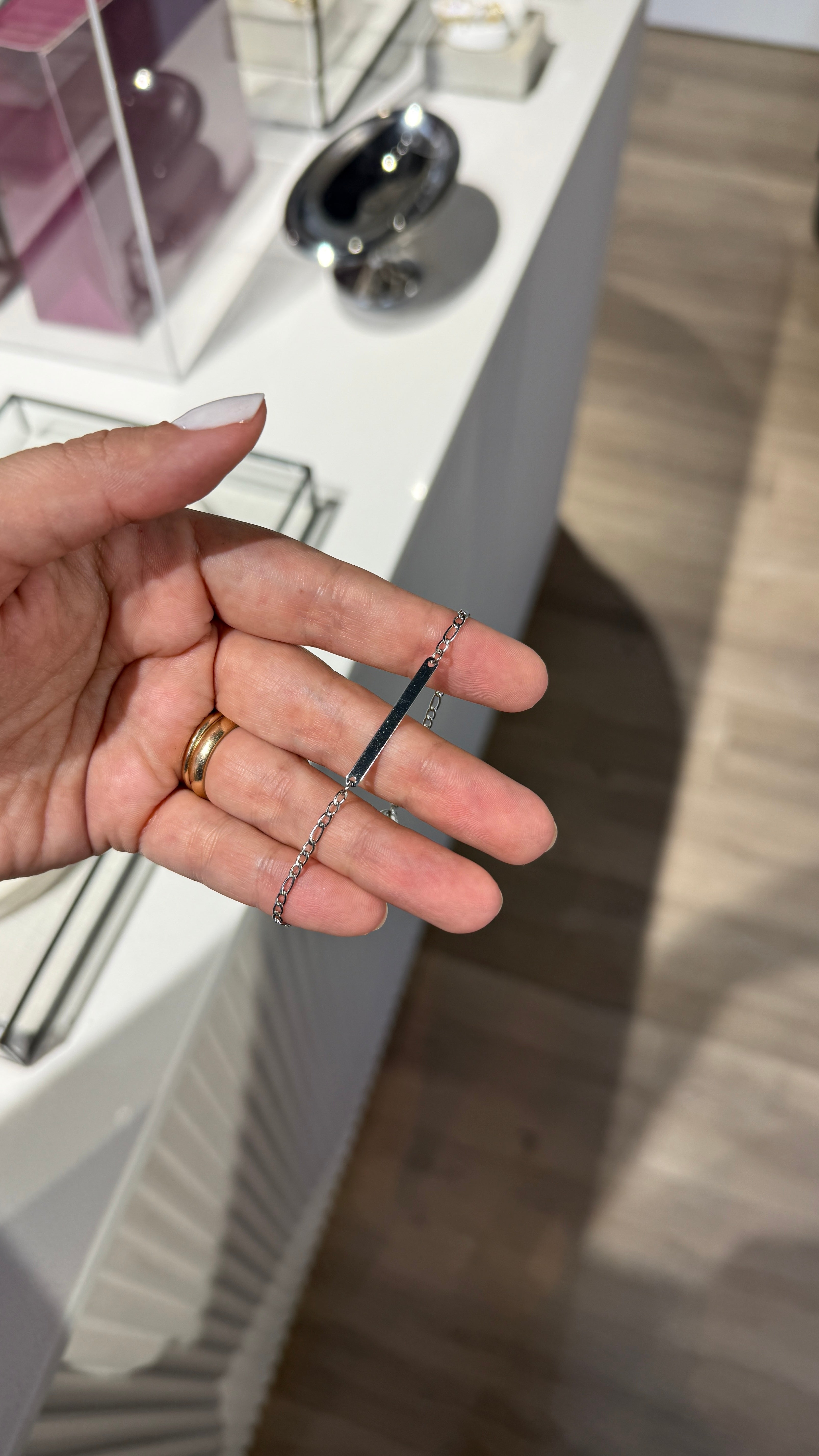 Pulsera para compartir silver