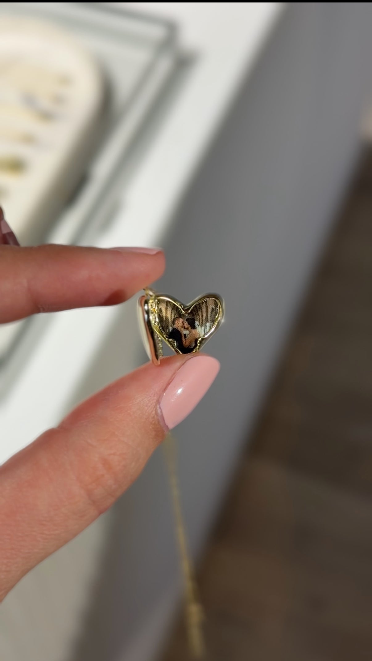 Relicario corazón bajo llave