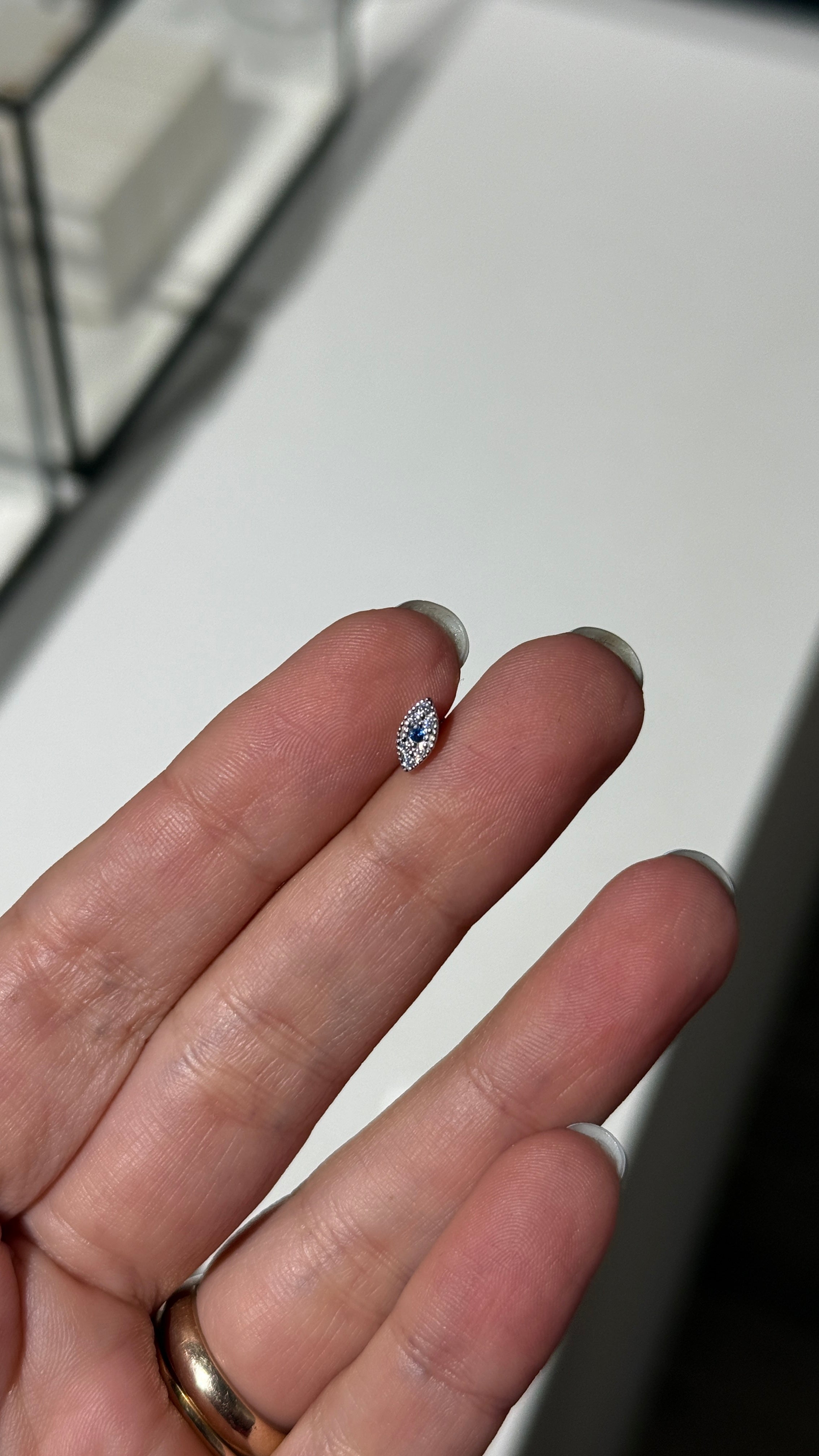 ojo piercing silver