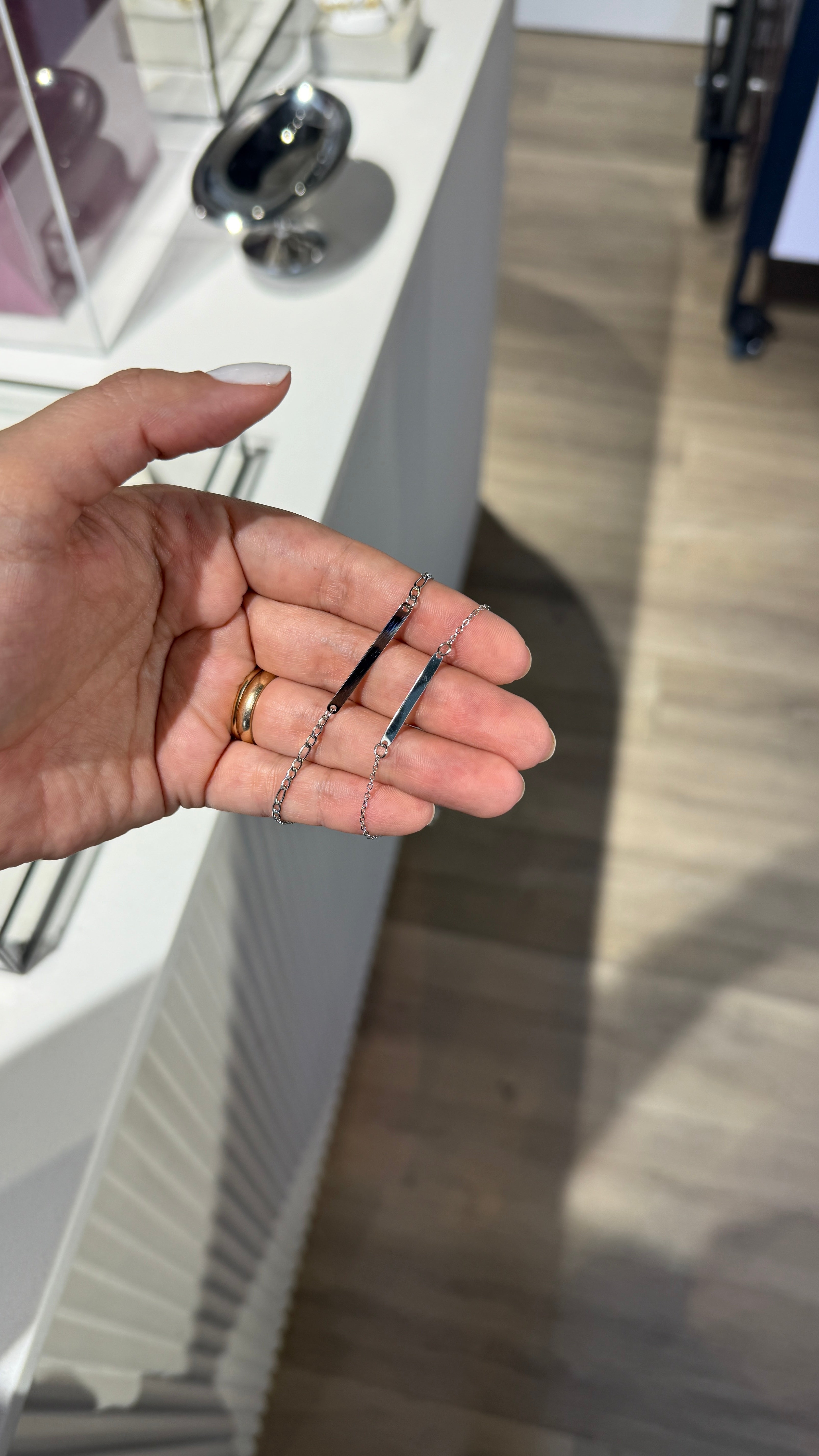 Pulsera para compartir silver