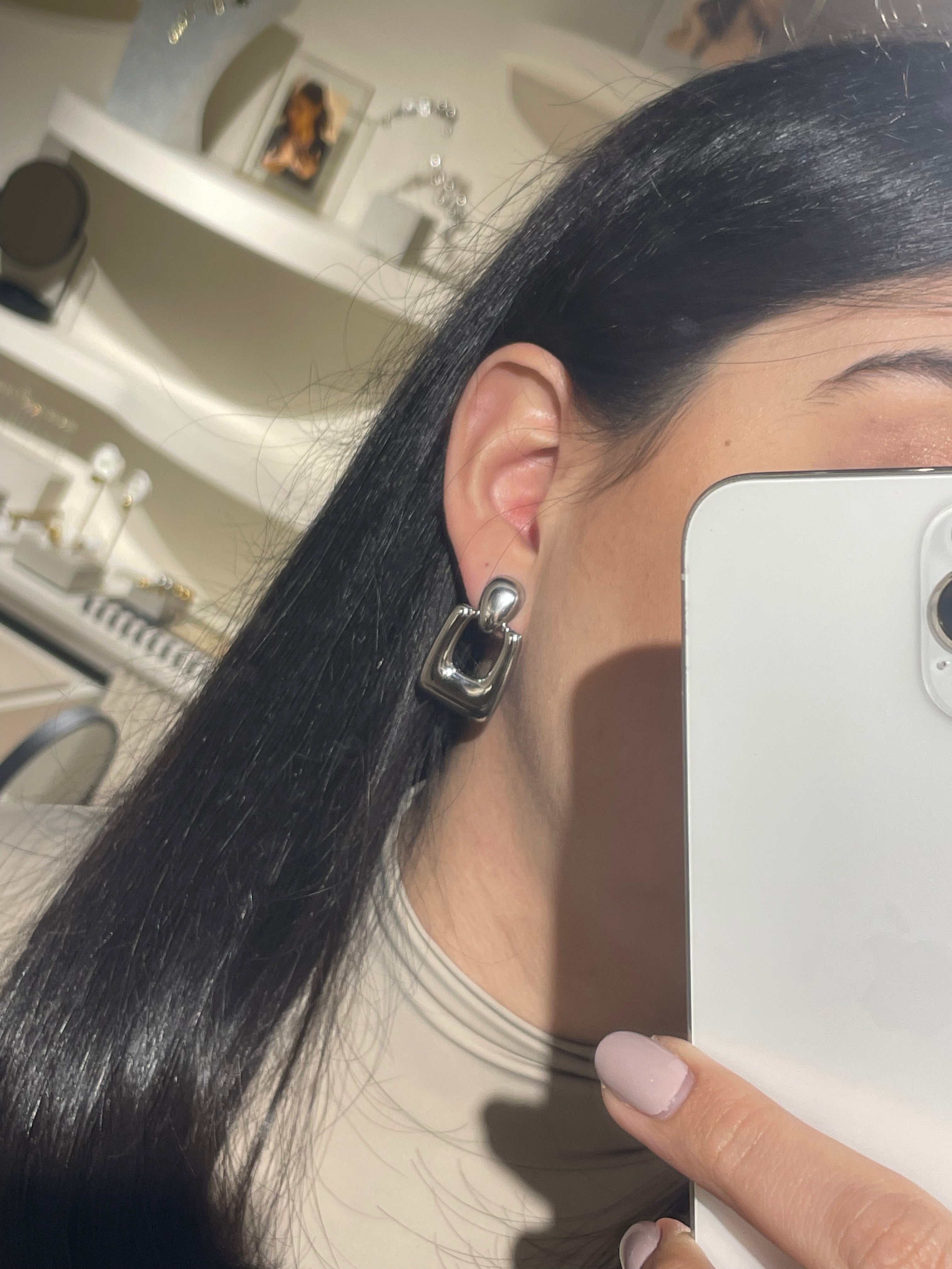 Aros silver Samantha