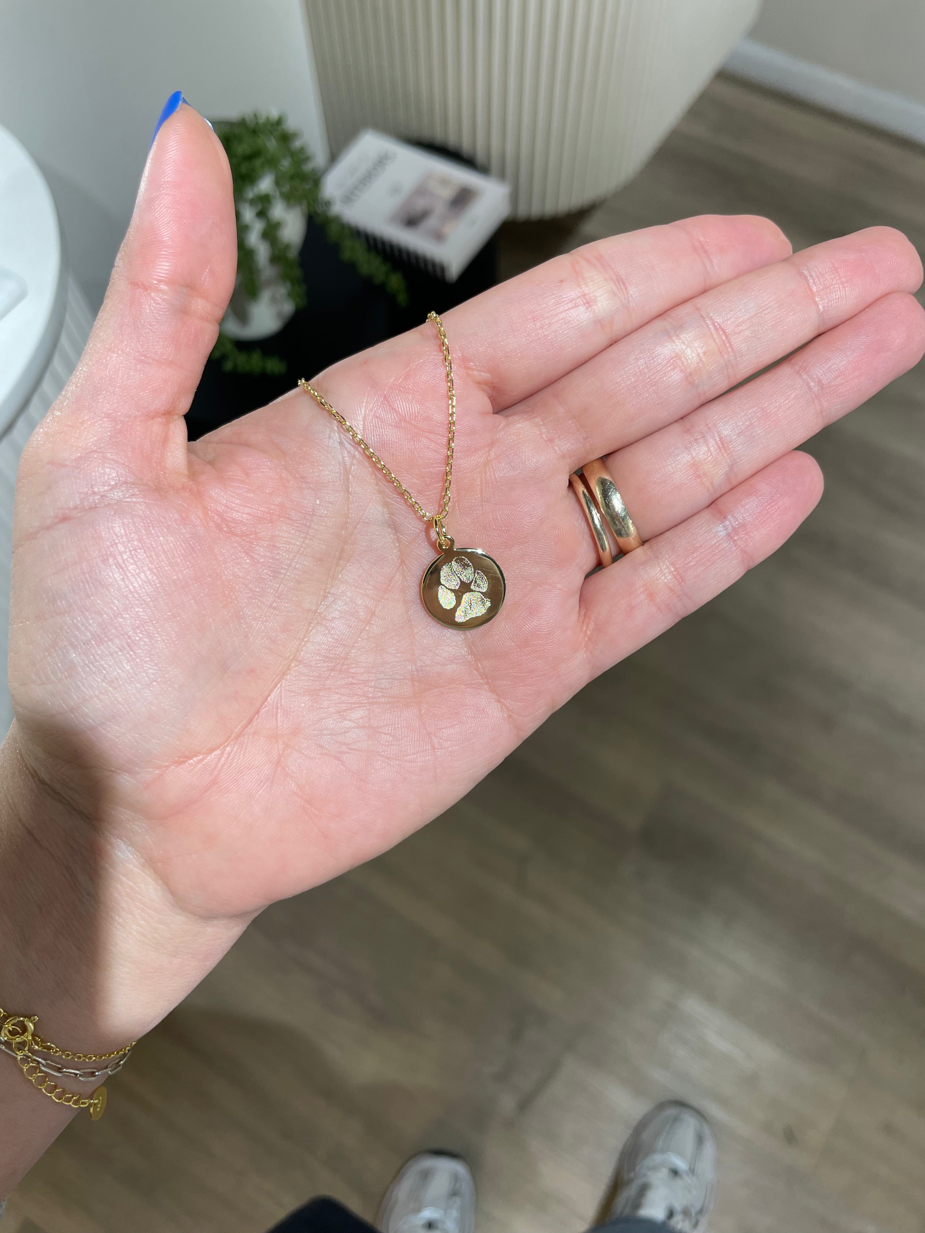 Medalla gold pequeña unisex