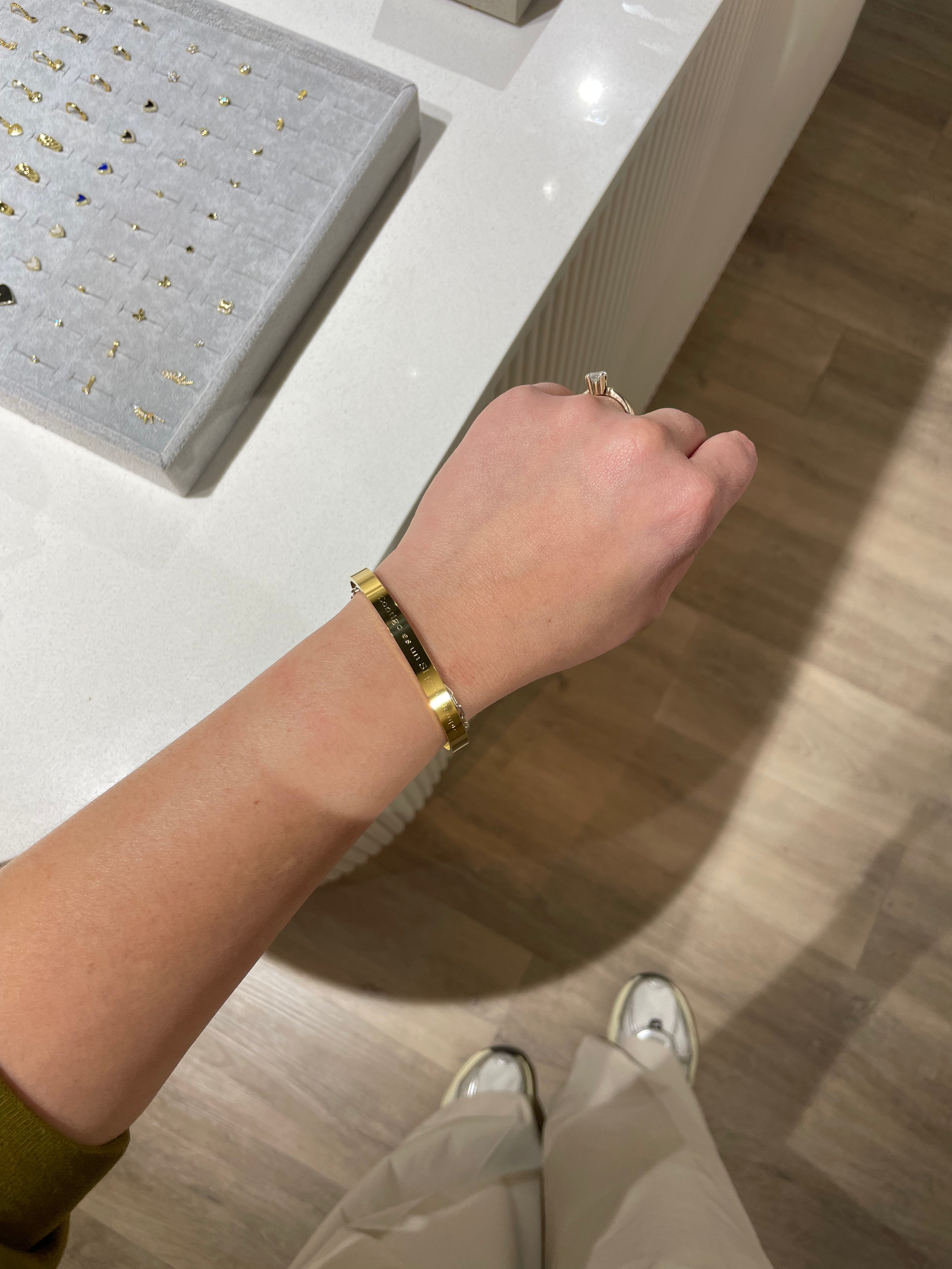 Pulsera mensaje gold
