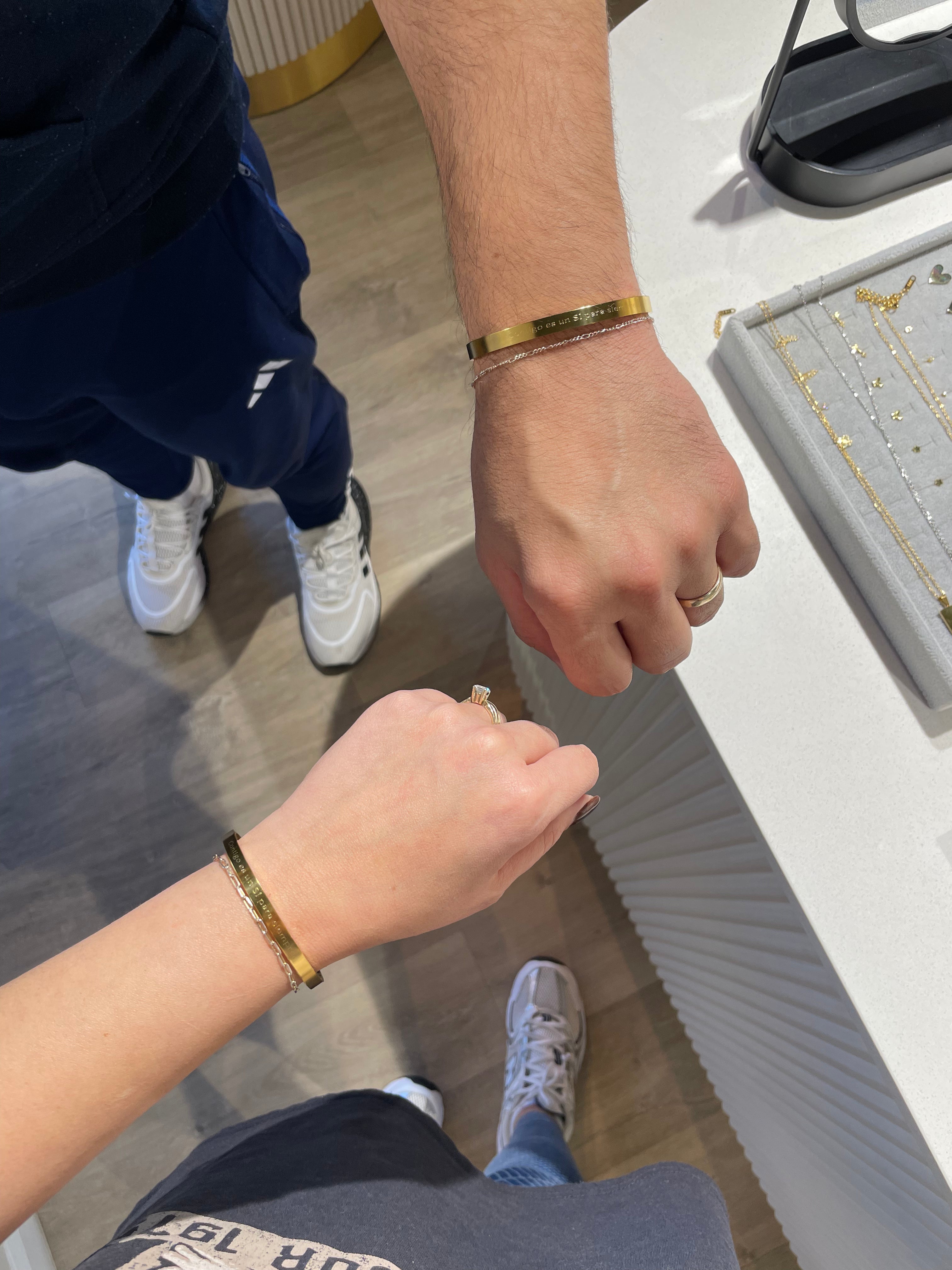 Pulsera mensaje gold