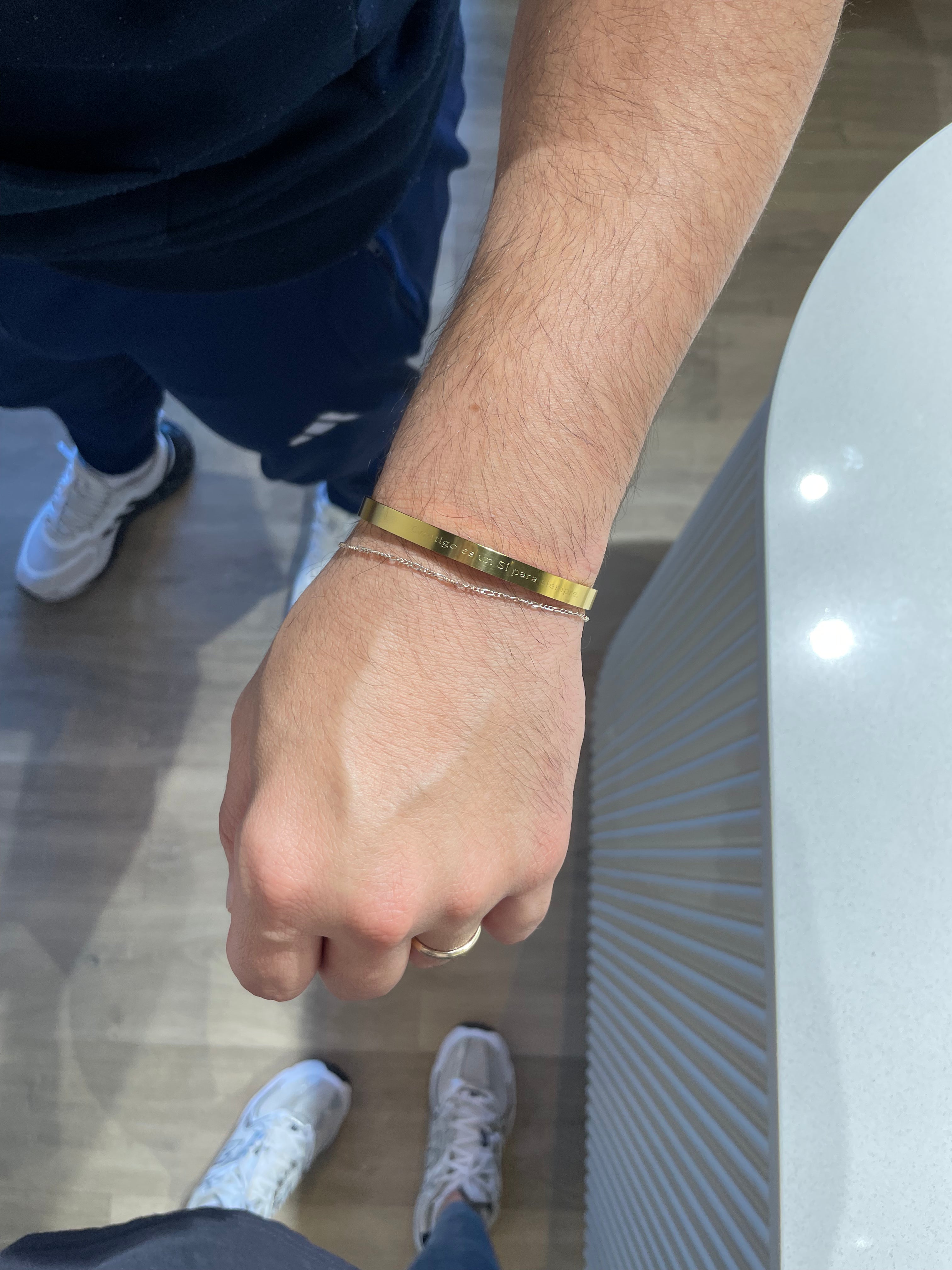 Pulsera mensaje gold